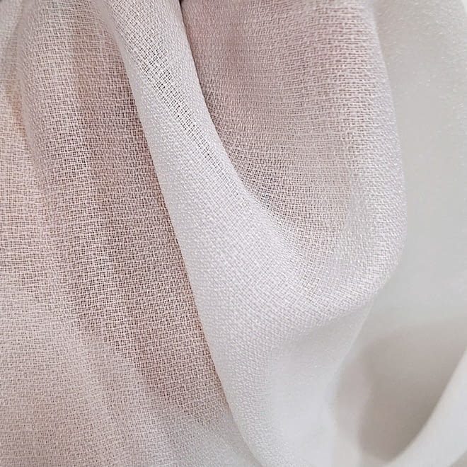 Tela visillo translúcido blanco - 3