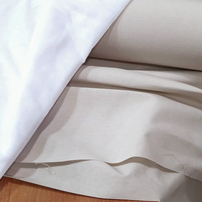Tela loneta lisa beige lino - 2