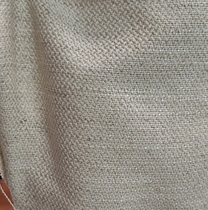 Tela trama beige lino - 1