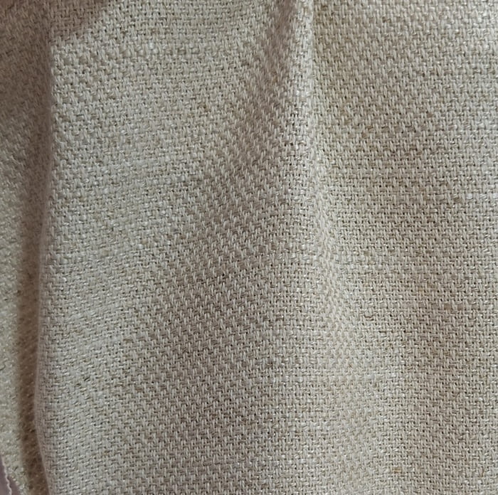 Tela trama beige lino - 2