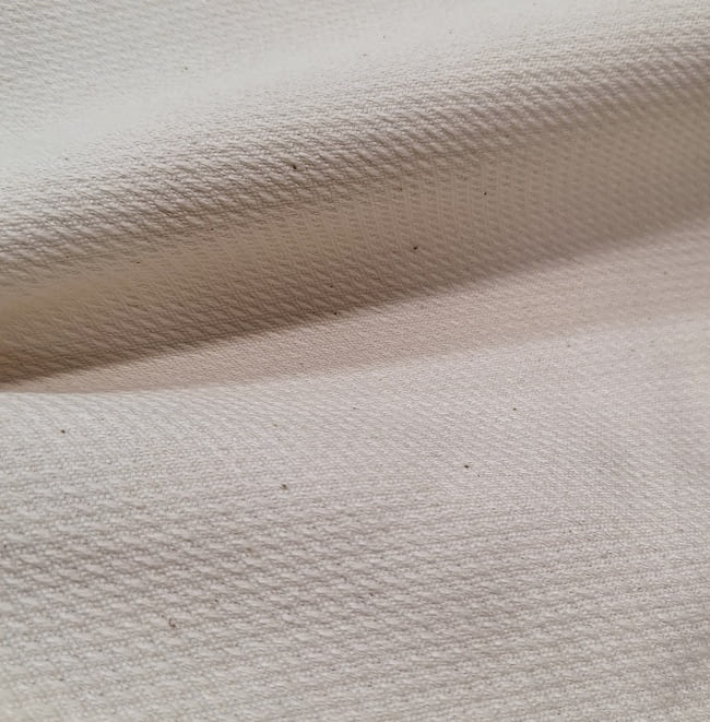 Retal por metros tela piqué beige - 2