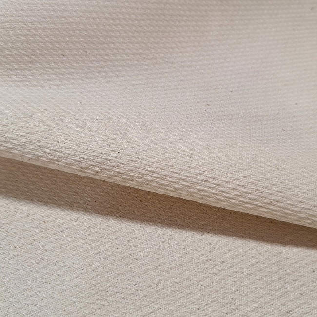 Retal por metros tela piqué beige - 4