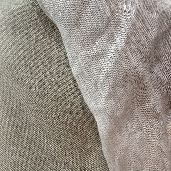 Tela visillo lino 100% piedra - 4