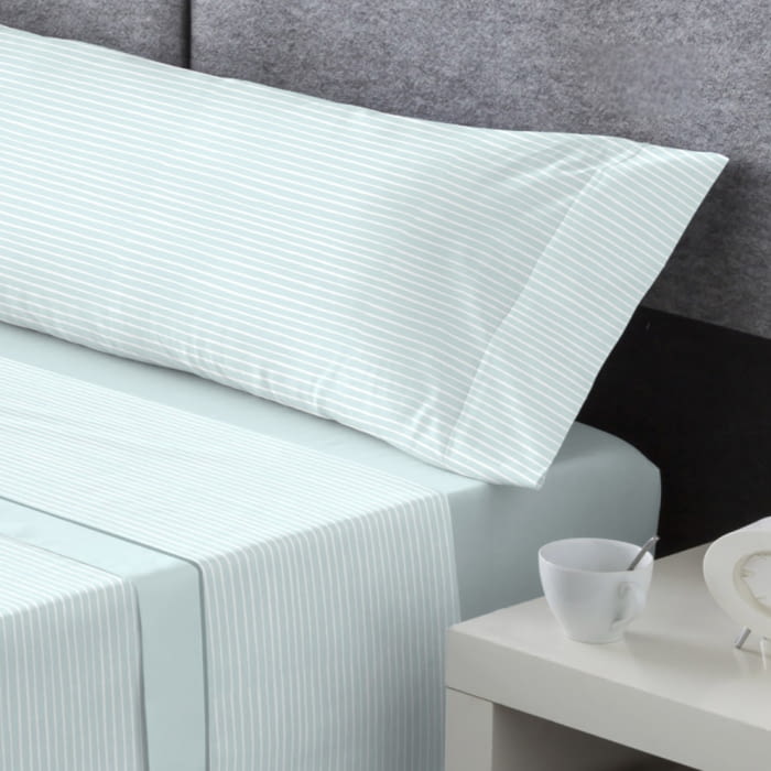 Juego de sábanas pirineos verde menta 120