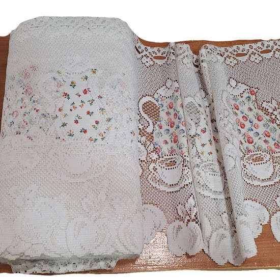 Tela por metros bandó encaje jarrones - 1