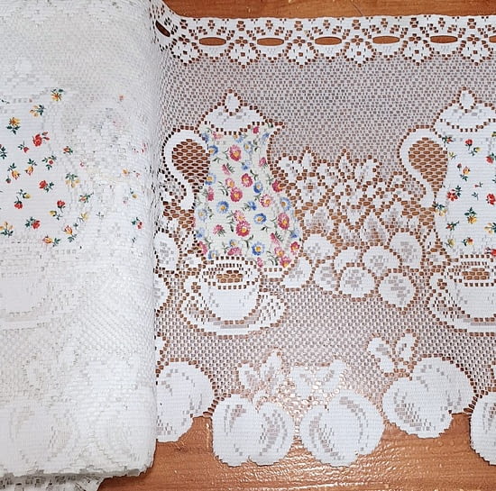 Tela por metros bandó encaje jarrones - 3