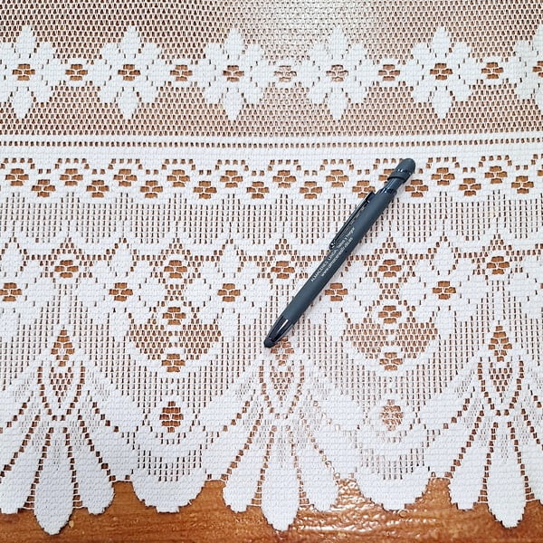 Tela por metros bandó encaje flores - 2