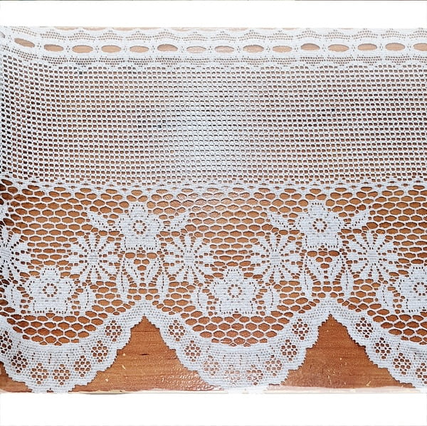 Tela por metros bandó encaje con ondas