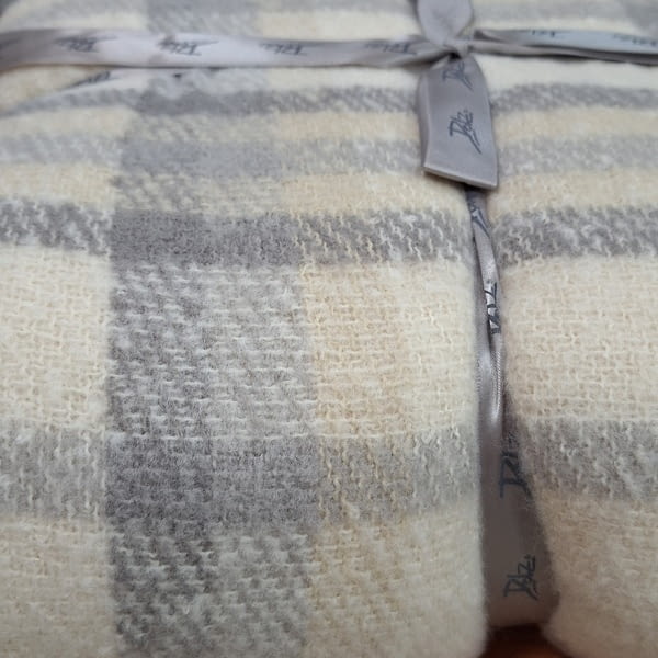 Manta cuadros con sherpa - 4