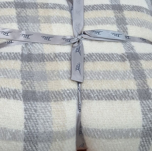 Manta cuadros con sherpa - 5