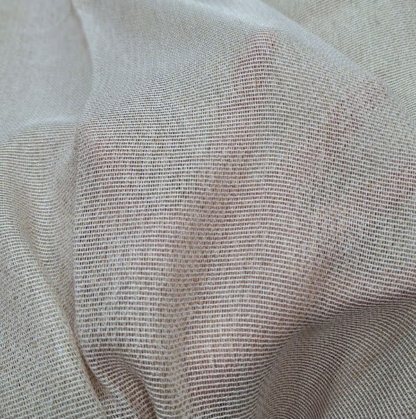 Tela visillo lino oscuro Brillo elegance - 1