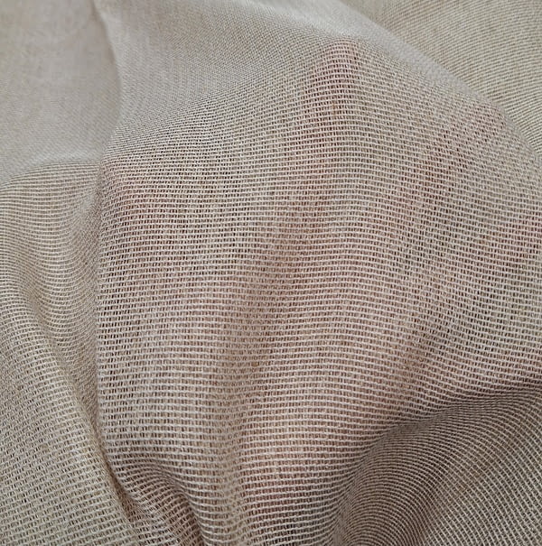 Tela visillo lino oscuro Brillo elegance - 4