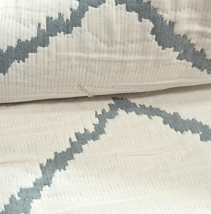 Colcha zig zag verde cama 135 - 3