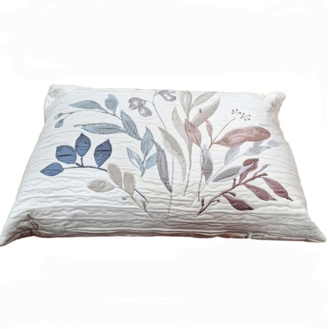 Cojín Reig Marti Shelby hojas malvas 50 x 70