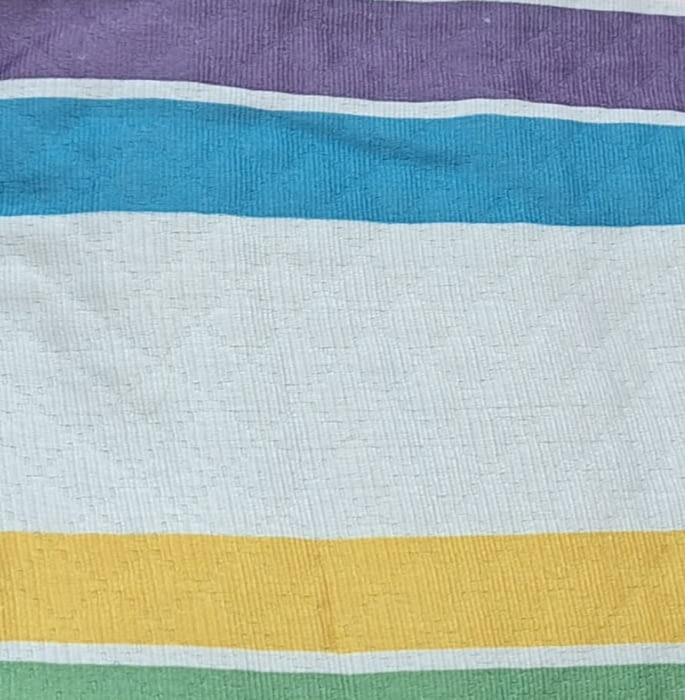 Colcha multiusos rayas Arco iris. Cama: 135/150 - 2