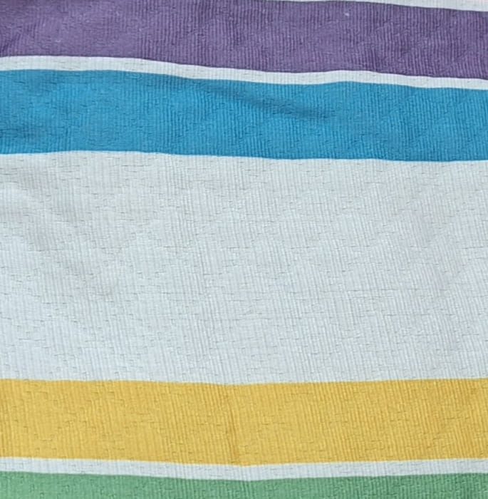 Colcha multiusos rayas Arco iris. Cama: 135/150 - 5