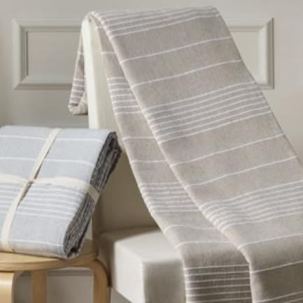 Multiusos rayitas beige algodón - 1