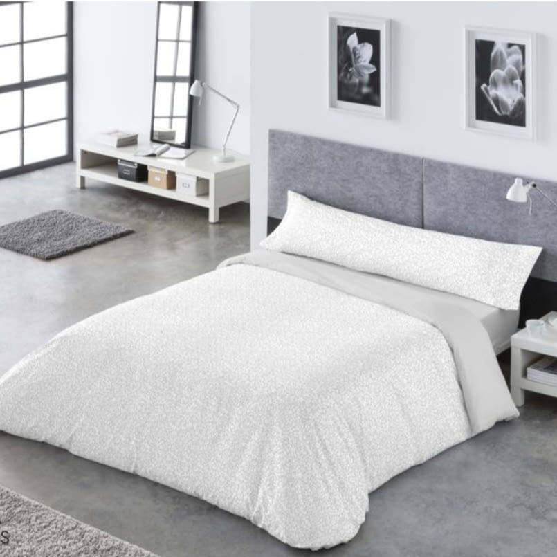 Juego de Funda nórdica gris huellas