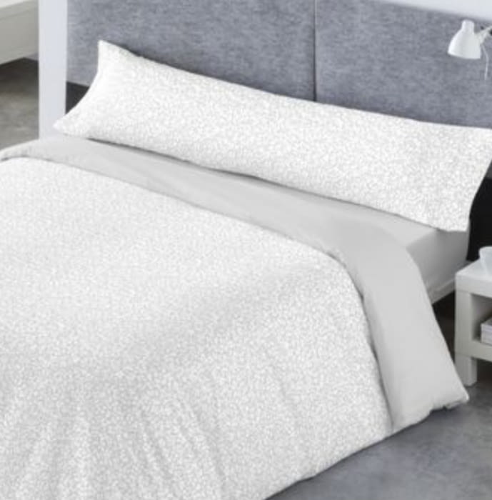 Juego de Funda nórdica gris huellas - 1