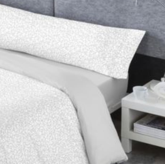 Juego de Funda nórdica gris huellas - 2