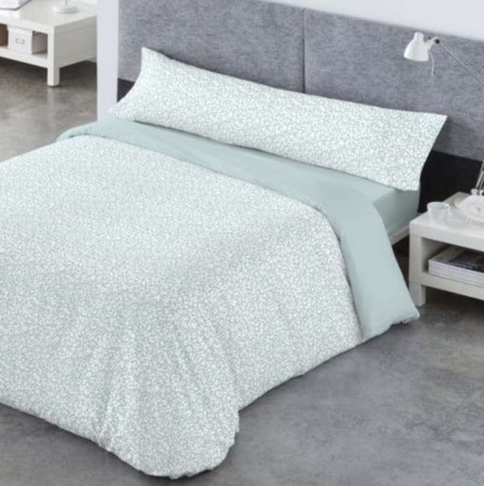 Juego de Funda nórdica verde huellas - 1