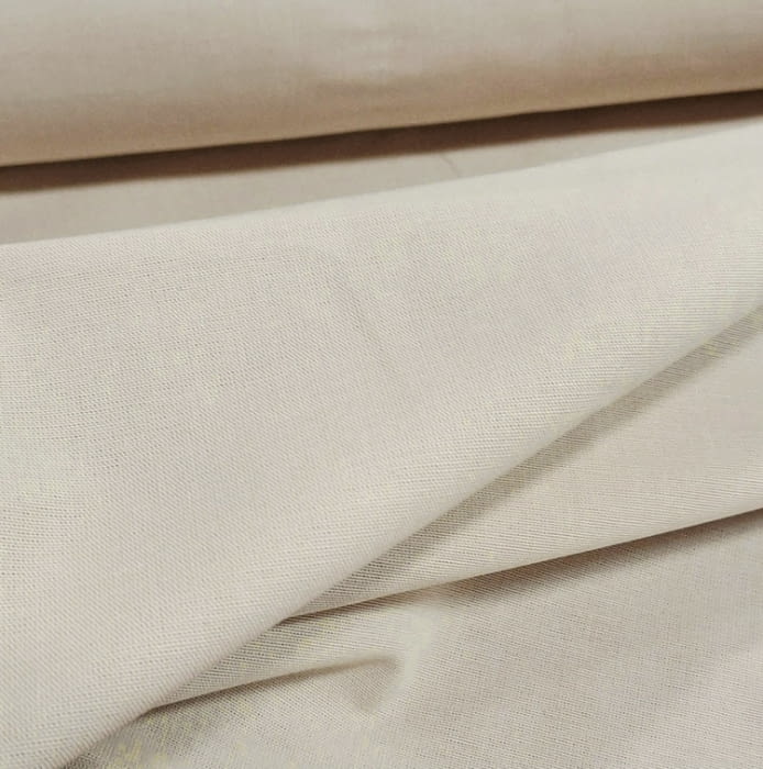Retal por metros de tela beige lino 88 cm
