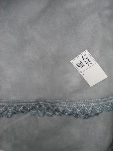 Faldilla terciopelo gris 80 - 1