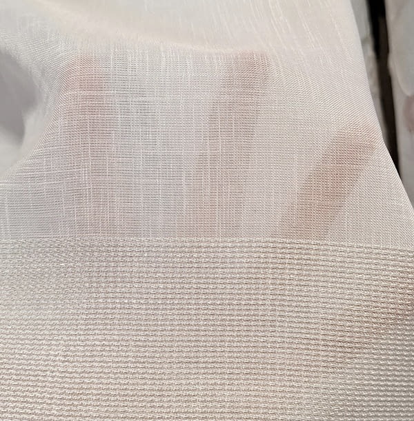 Tela visillo franjas beige y tostado luxury - 3