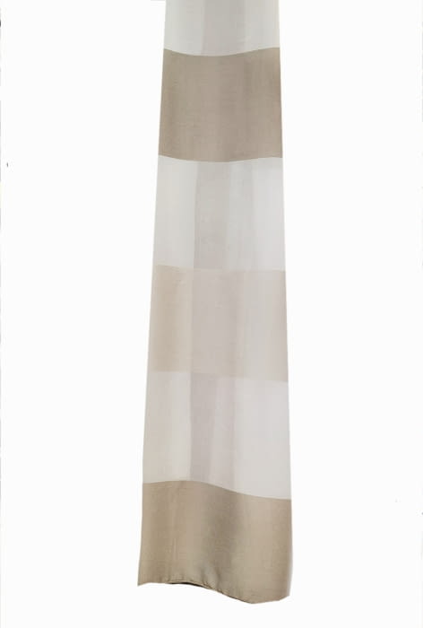 Tela visillo franjas beige y tostado luxury - 4