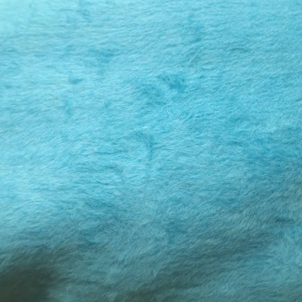 Manta turquesa flecos paño 130 x 170 - 3