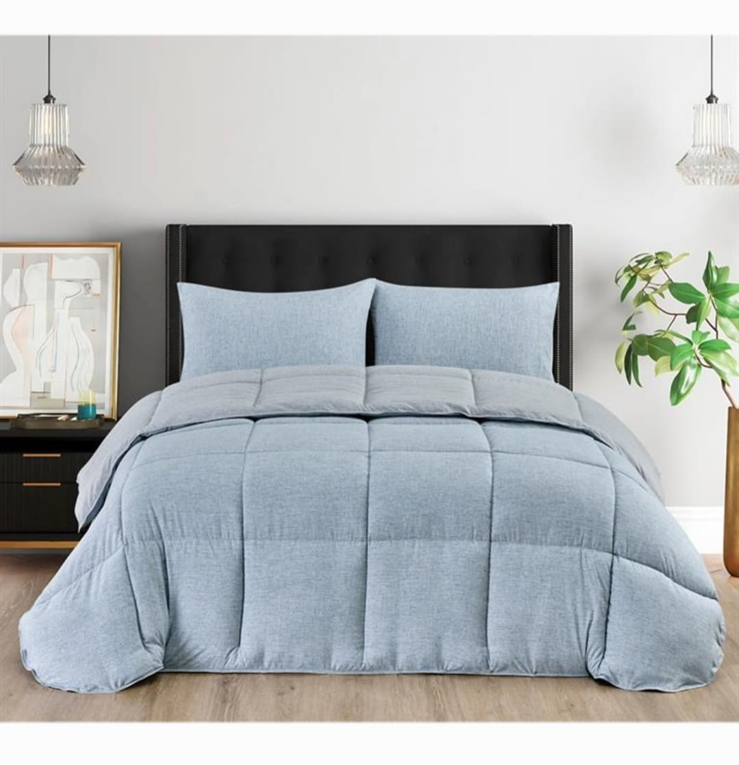 Edredón nórdico azul