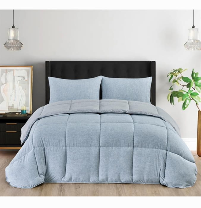 Edredón nórdico azul