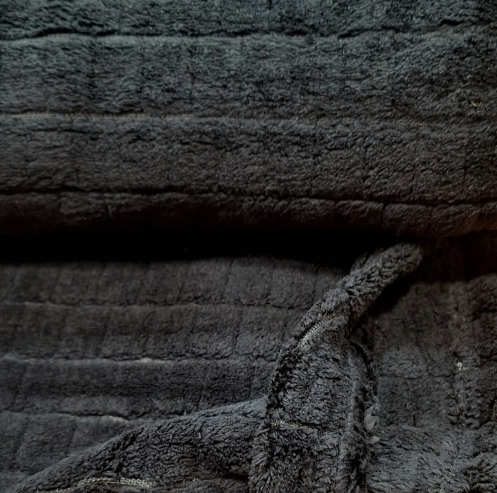 Manta de sofá negra 130 x 170 - 1