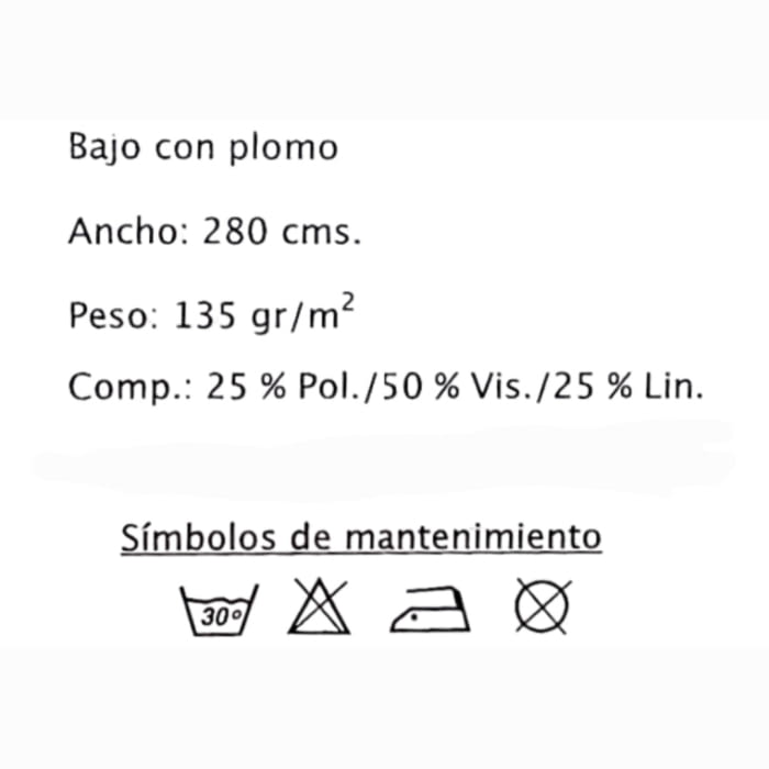 Tela visillo organza con flores marrones - 3