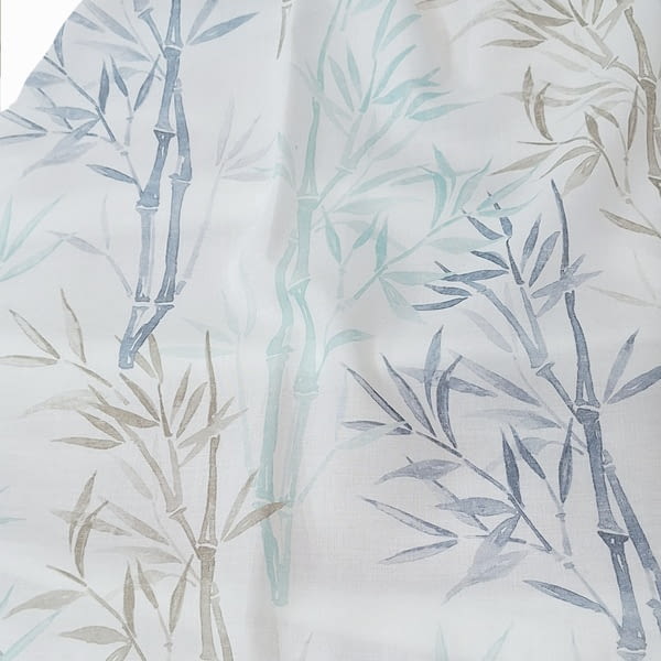 Tela visillo bambú azules