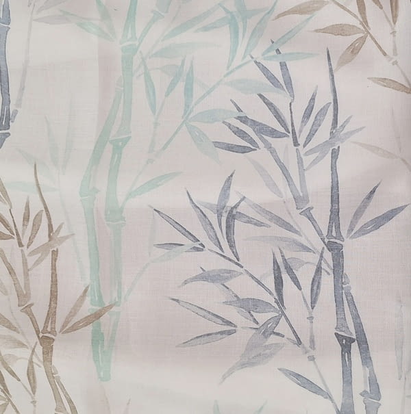 Tela visillo bambú azules - 1