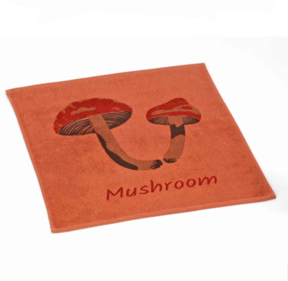 Paño de cocina coral setas