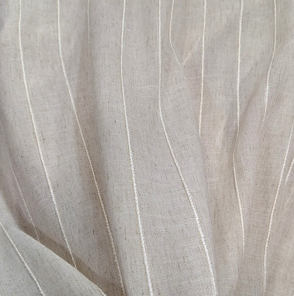 Tela visillo lino cadeneta cruda - 1