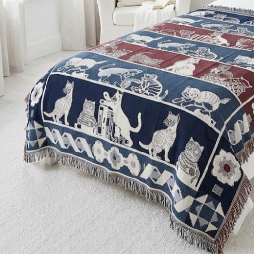 Colcha reversible gatos cama 90 - 5