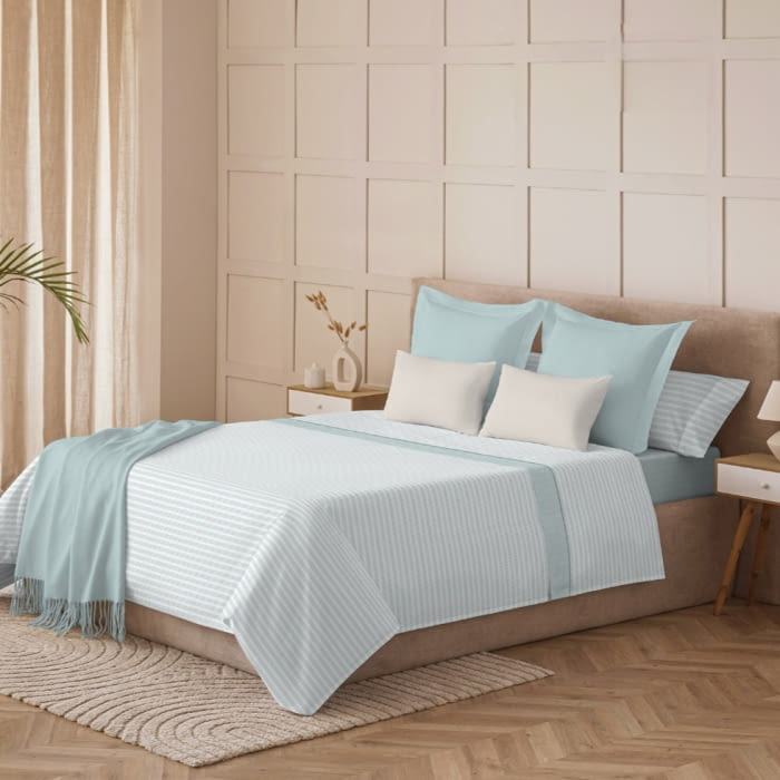 Sábanas Coralina espiga verde - 2