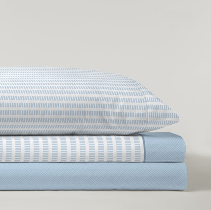 Sábanas Coralina espiga azul - 1