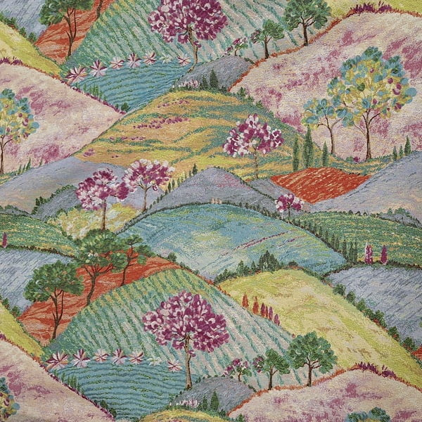 Tela jacquard paisaje Cèzanne