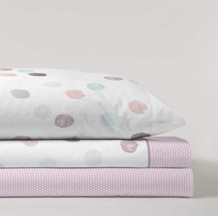 Sábanas Coralina lunares violeta - 1