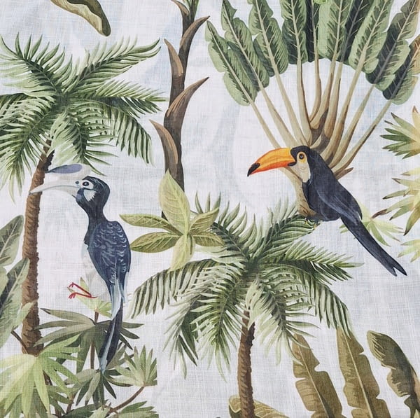 Retal visillo selva con tucanes 80 x 300