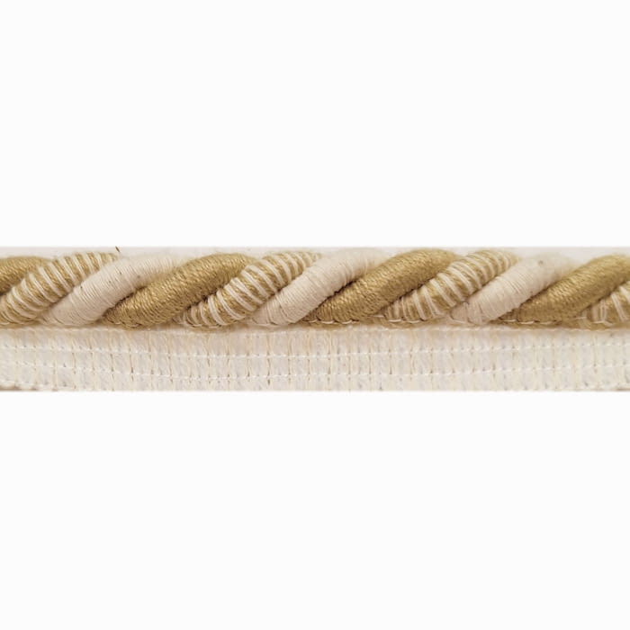Cordón con pestaña de algodón crudo - 1