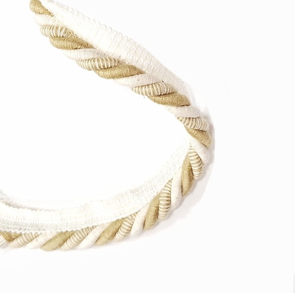 Cordón con pestaña de algodón crudo - 2