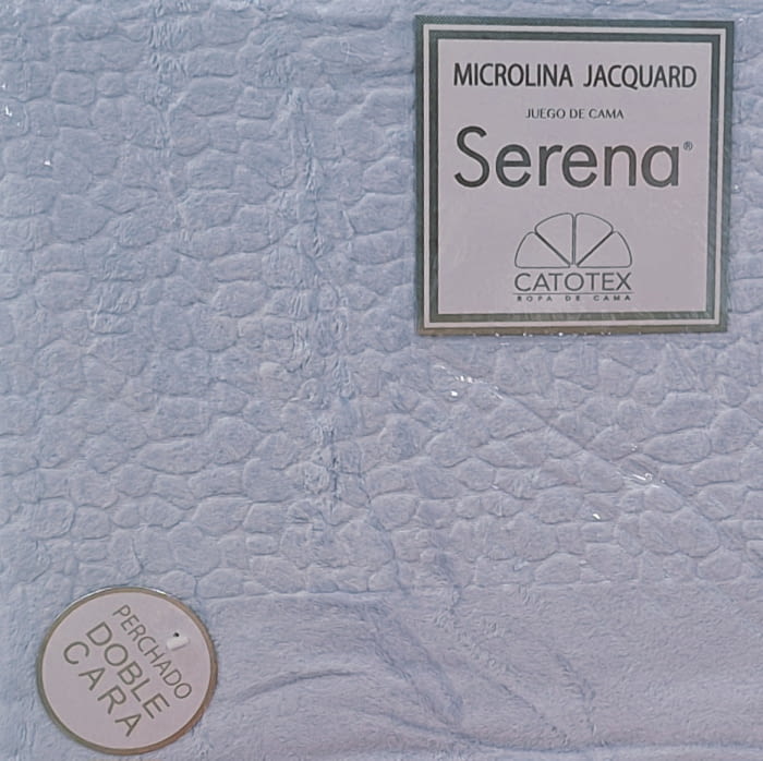 Juego de sábanas microlina azul. Cama 90 - 2