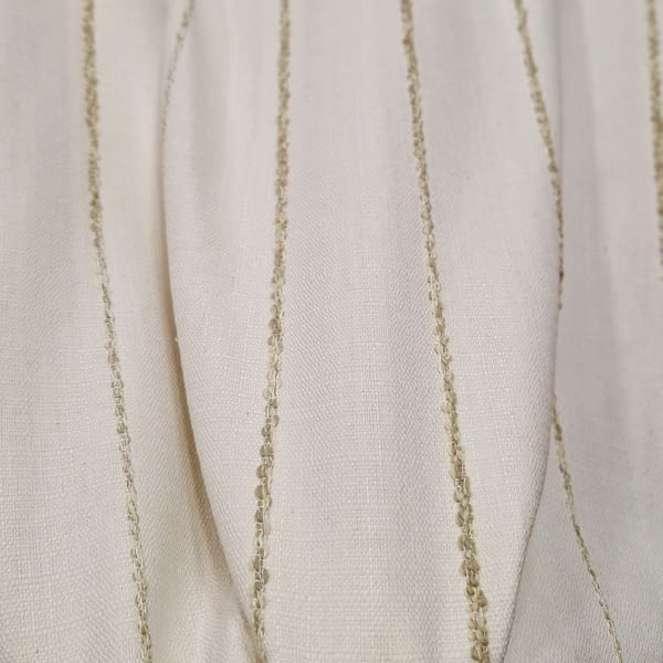 Tela cruda rayas relieve beige topo 280 - 1