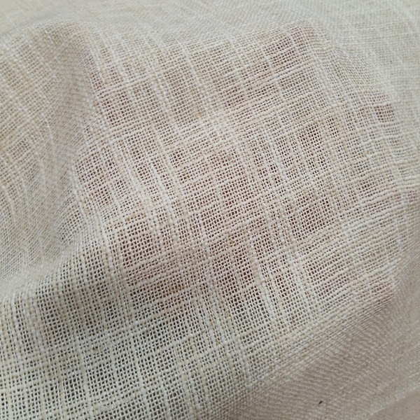 Tela visillo rústico tupido champagne - 2