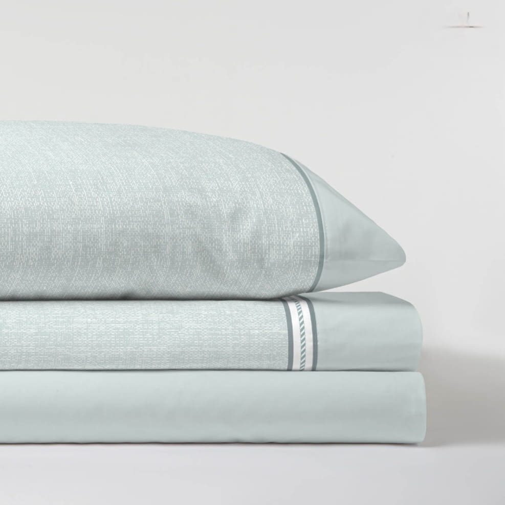 Sábanas algodón 100% menta. Cama 90 y 105